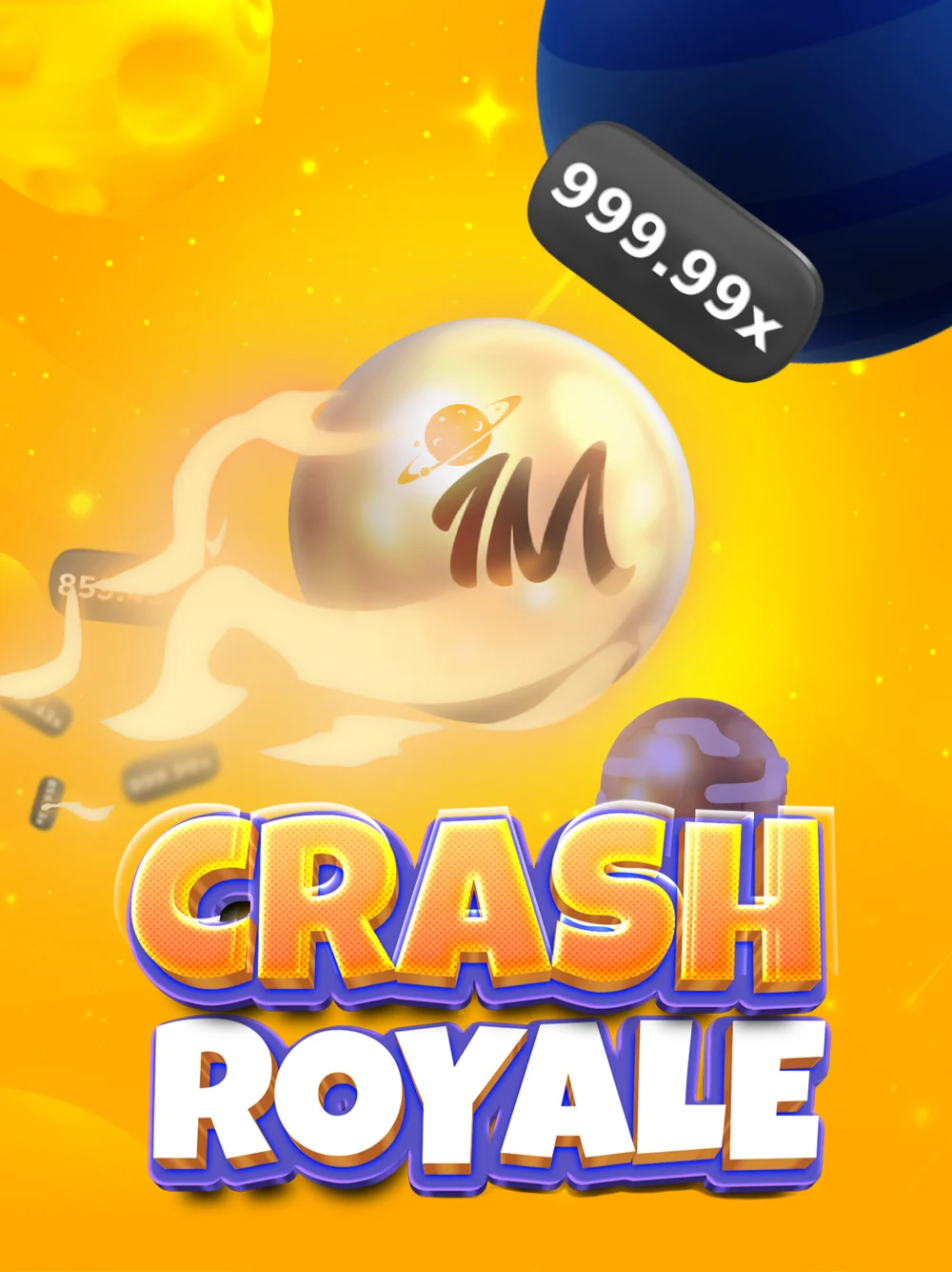 Juego Crash Royale con estilo competitivo y tensión de multiplicador creciente.