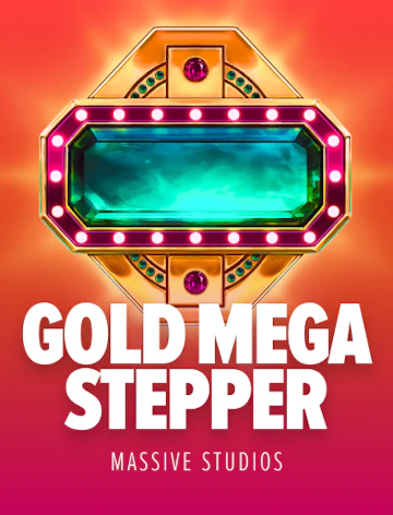 Juego Gold Mega Stepper con temática de oro y premios grandes.